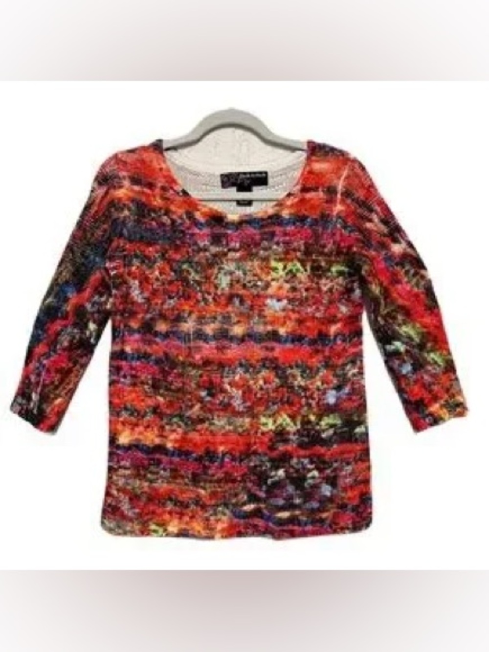 Peck & Peck Multicolor Knit Sweater Top